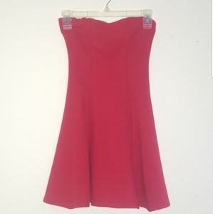 WETSEAL Red Strapless Dress XS